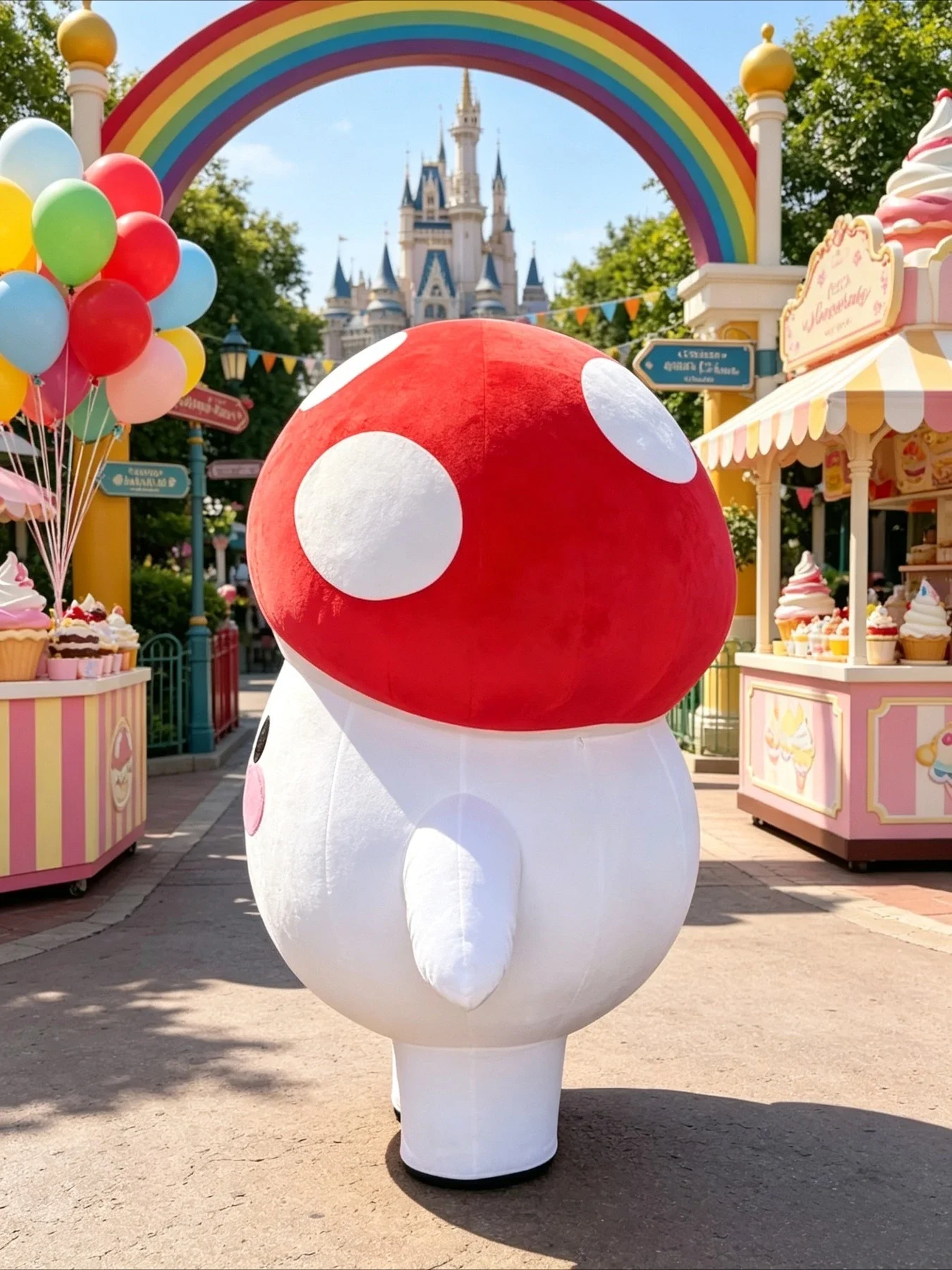かわいいきのこ型の着ぐるみ。大人用。アニメキャラクター。誕生 - Costumes のレビューと価格