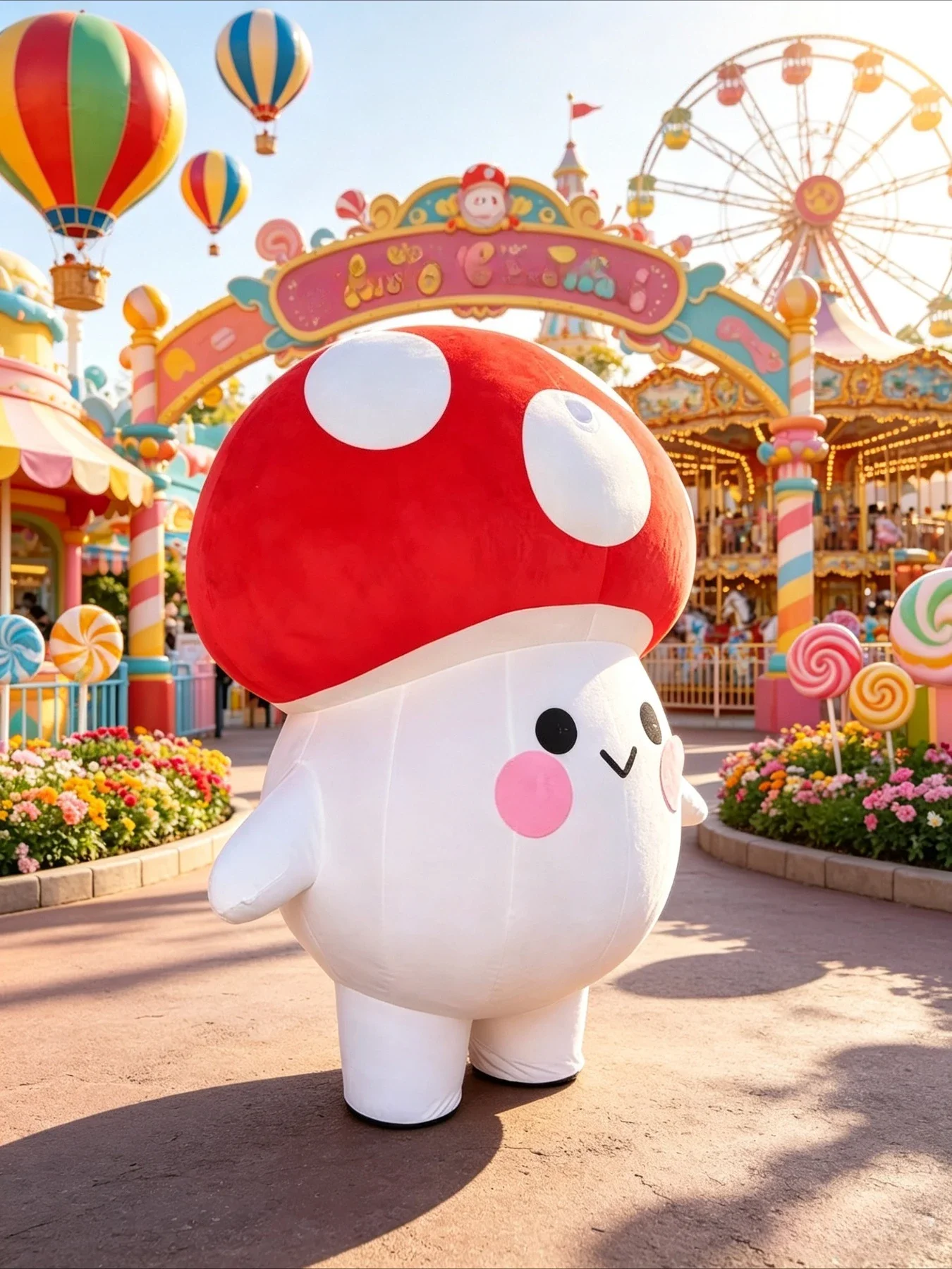 かわいいきのこ型の着ぐるみ。大人用。アニメキャラクター。誕生 - Costumes のレビューと価格