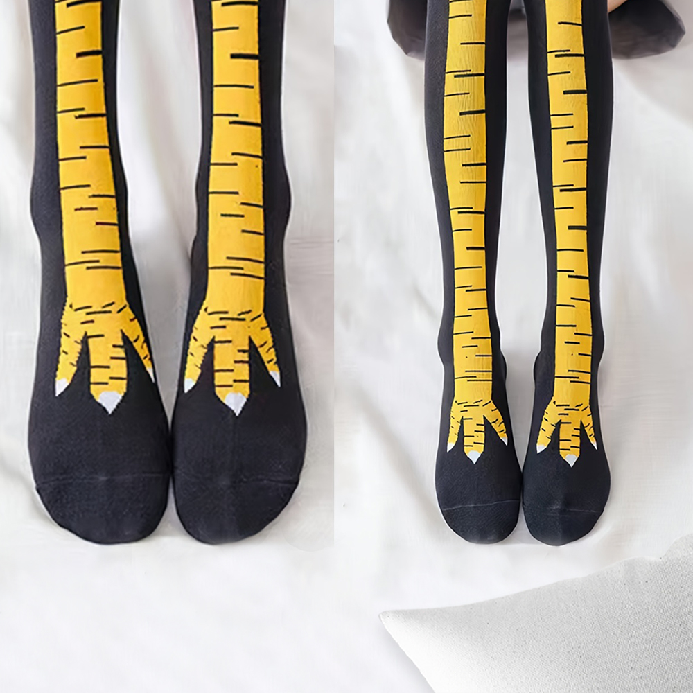 1/2/5/10足組 レディース ニーハイソックス トレンド - Funny Chicken Leg Socks のレビューと価格