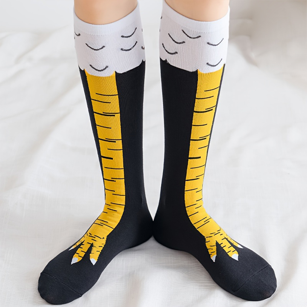 1/2/5/10足組 レディース ニーハイソックス トレンド - Funny Chicken Leg Socks のレビューと価格