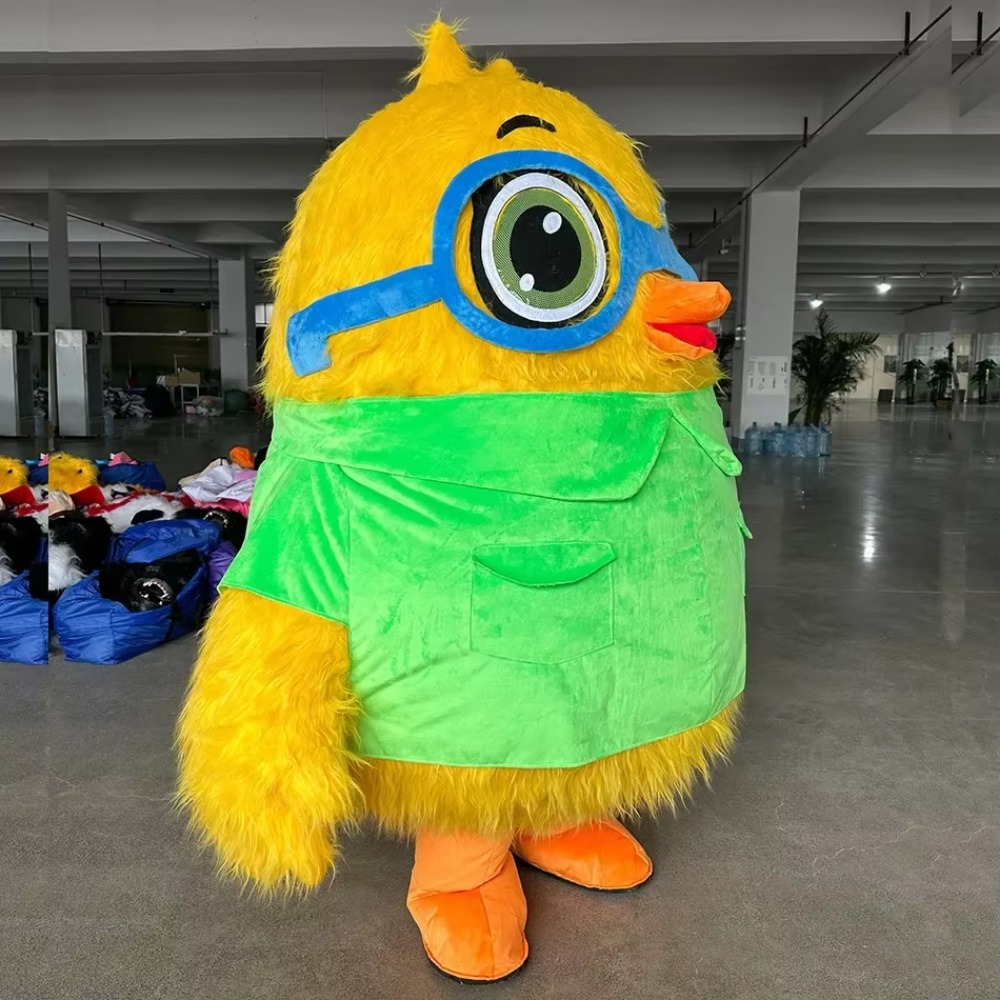 メガネをつけた空気で膨らませる鳥の着ぐるみ。大人向けの動物コ - Costumes のレビューと価格