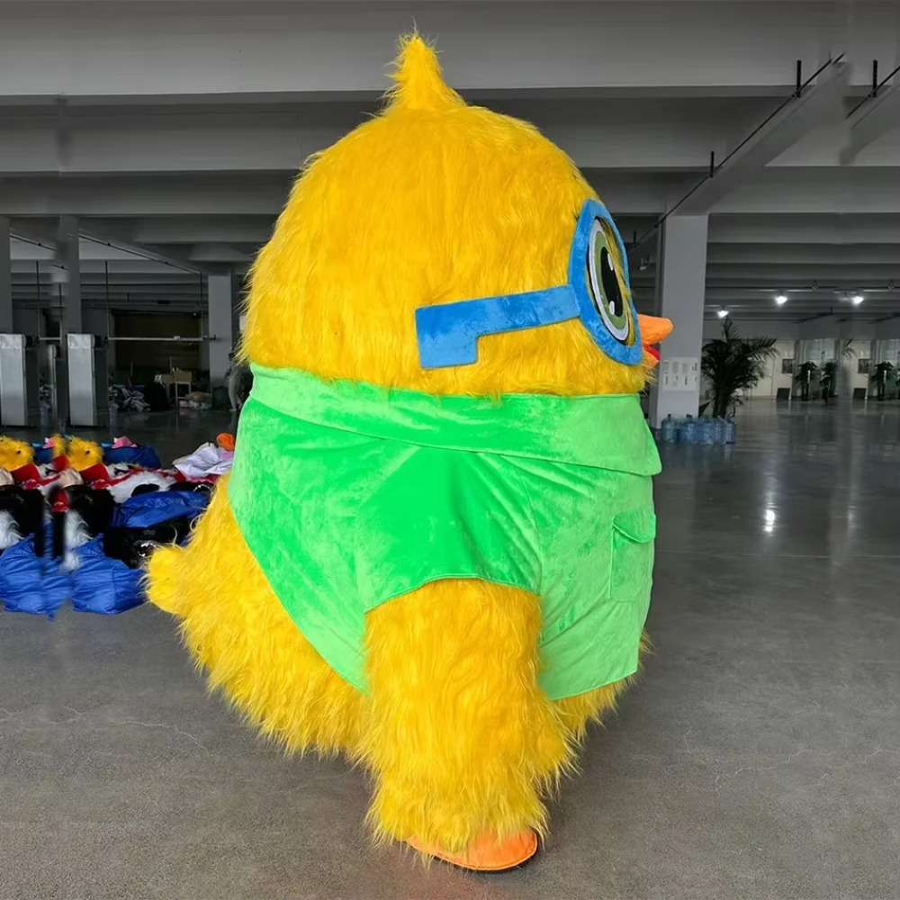 メガネをつけた空気で膨らませる鳥の着ぐるみ。大人向けの動物コ - Costumes のレビューと価格