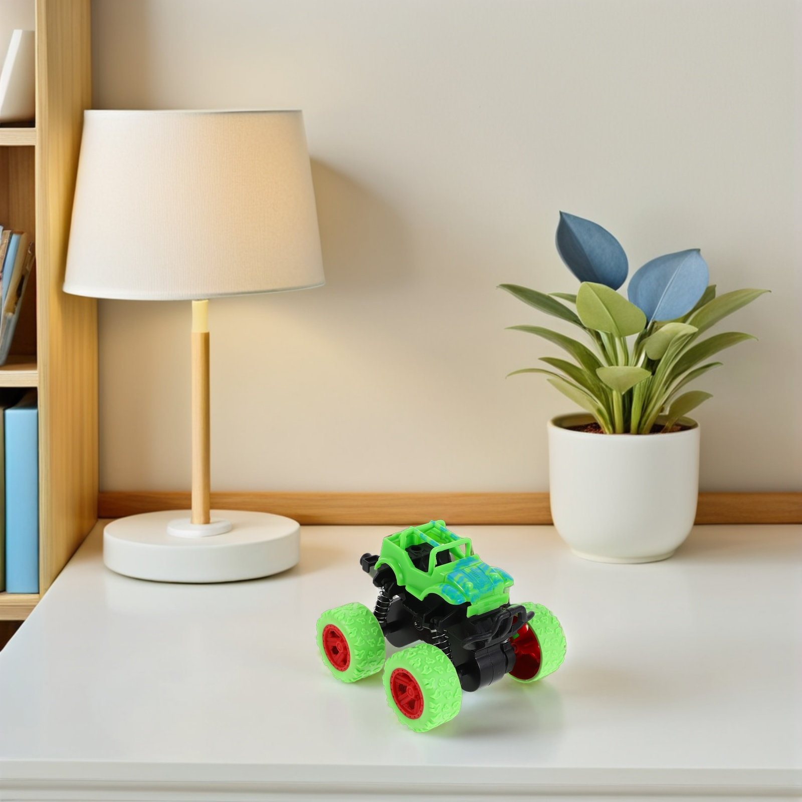 6個入り、慣性で動くオフロード車両、四輪駆動、プラスチック製 - Party Supplies のレビューと価格