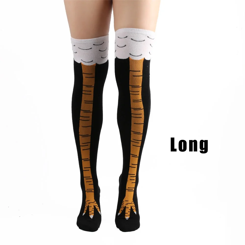 メンズ 面白い3Dチキン柄ソックス プリント漫画コスプレ 高 - Funny Chicken Leg Socks のレビューと価格