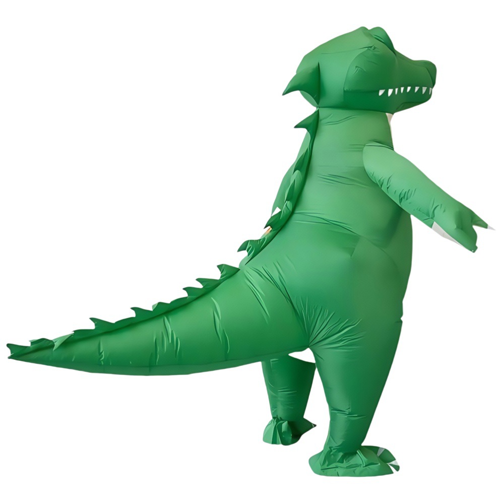 アニメハロウィンコスプレインフレータブルワニ恐竜衣装クリスマ - Inflatable Dinosaur Costume Adult のレビューと価格