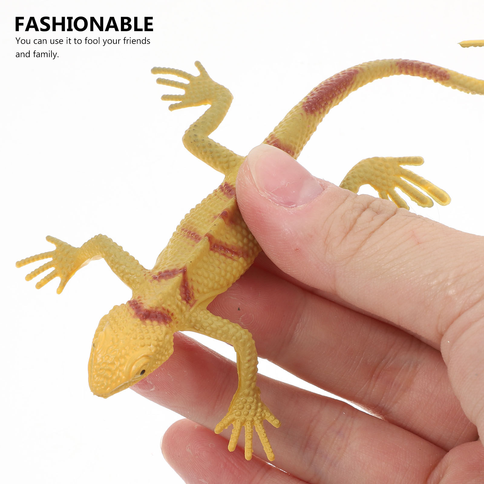 12個入り、リアルなヤモリの模造品。パーティーのいたずらグッ - Prank Toys のレビューと価格