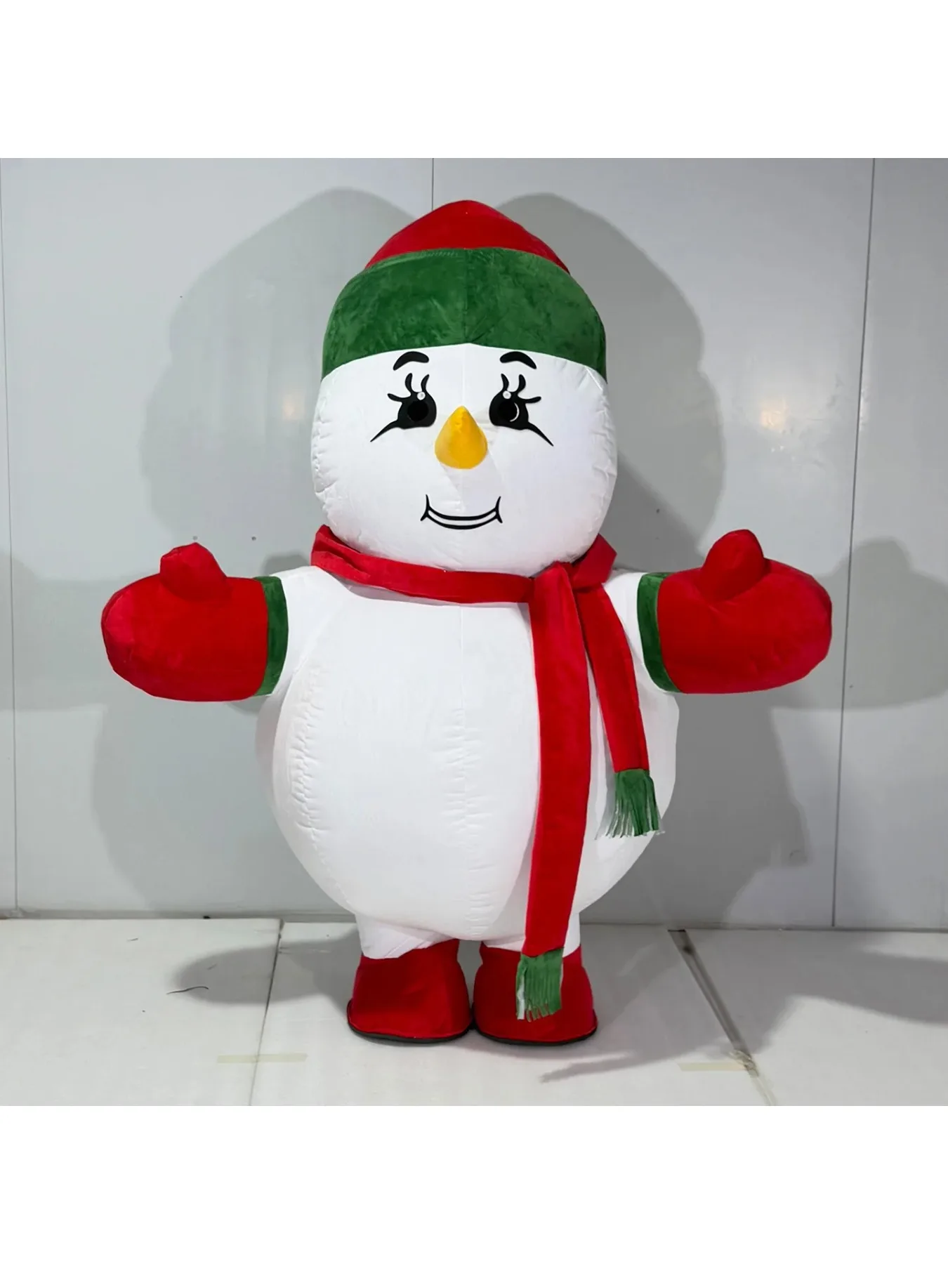 空気で膨らませるタイプの雪だるまの着ぐるみ。大人用。魅力的な - Costumes のレビューと価格