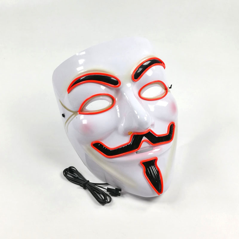 ヴェンデッタLEDマスク映画テーマパーティーデコレーション点 - Led Purge Mask Halloween のレビューと価格