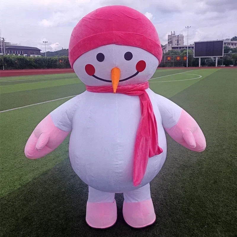 空気で膨らませるタイプの雪だるまの着ぐるみ。クリスマスパーテ - Costumes のレビューと価格