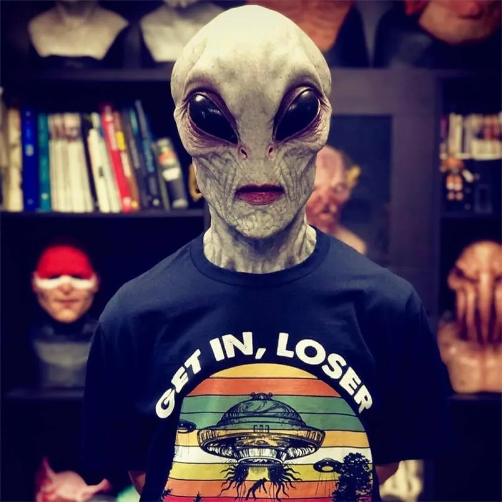大人のためのハロウィーンエイリアン恐竜マスク、リアルな不気味 - Latex Alien Mask Realistic のレビューと価格
