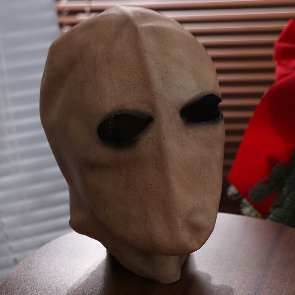 顔のない男のハロウィーン用スレンダーマンマスク。リアルな外星 - Latex Alien Mask Realistic のレビューと価格