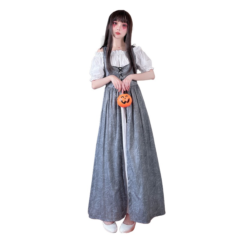 女性用 中世風コスチューム ルネサンス風 オフショルダー ス - Medieval Renaissance Dress Women のレビューと価格