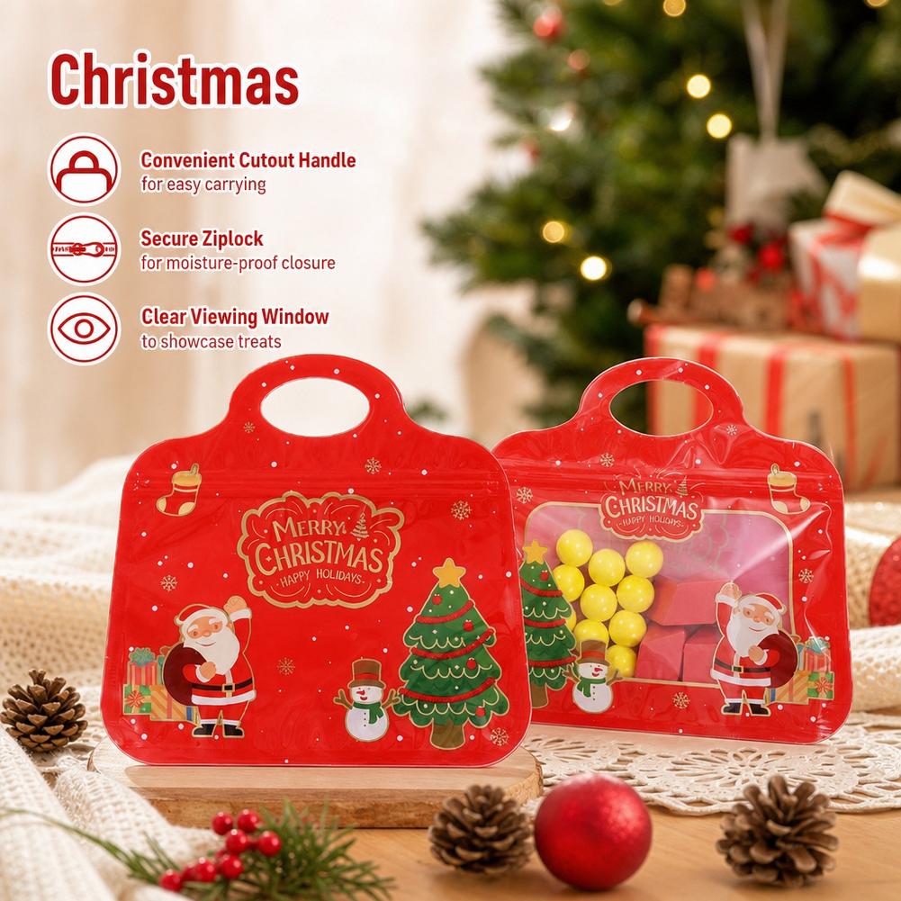 10個～50個入り クリスマス柄の自己接着式袋。サンタクロー - Party Supplies のレビューと価格