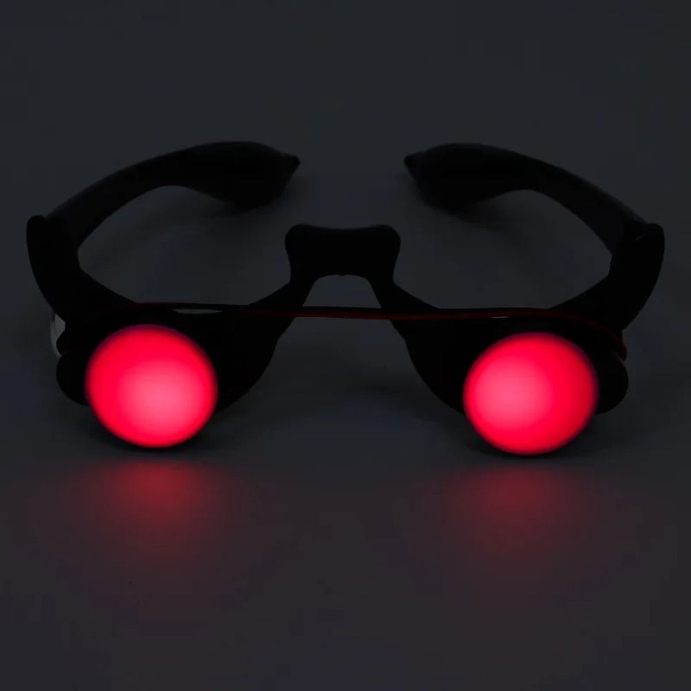 ABS LEDアイウェア レッドアイグラス ブラックレッド  - Glow In The Dark Party Glasses のレビューと価格